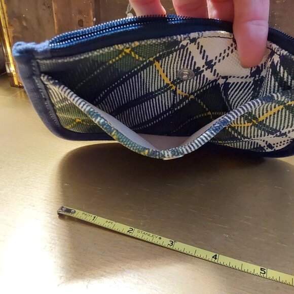 Land's End Canvas Plaid Wristlet Wallet - Picture 5 of 5